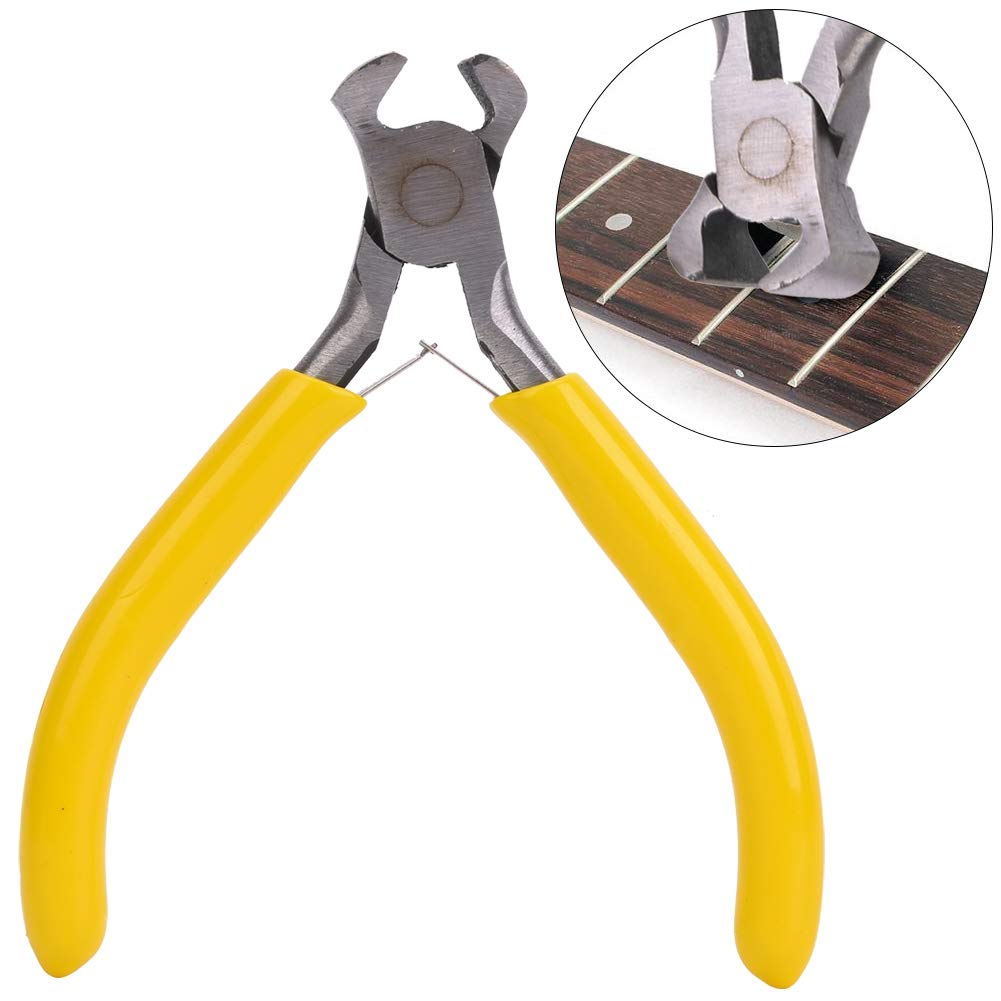 Tomotato Guitar Fret Cutter, Jewellery Cutting Plier, Guitar Accessories for Musical Instrument Work Steel String Cutter with Handle for Guitar Repair and Maintenance