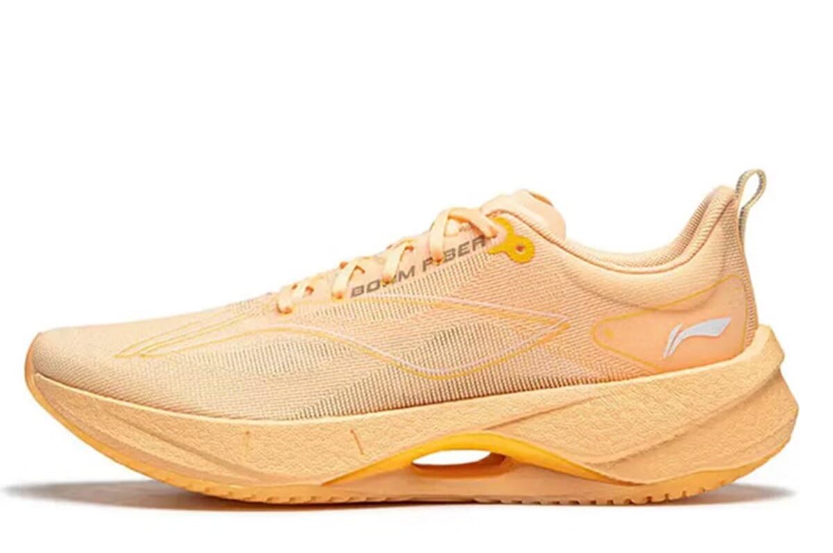 LI-NING Super Light 21 Women Running Shoes Reflective Boom Fiber High Rebound Light Weight Cushioning Sport Shoes ARBU002