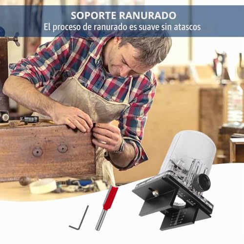 Soporte de ranurado 2 en 1 para máquina de corte de madera de 65 mm 5