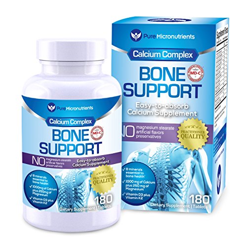 Calcium Supplement (Citrate & Hydroxyapatite 1000mg) for Complete Bone Health + Vitamin D3