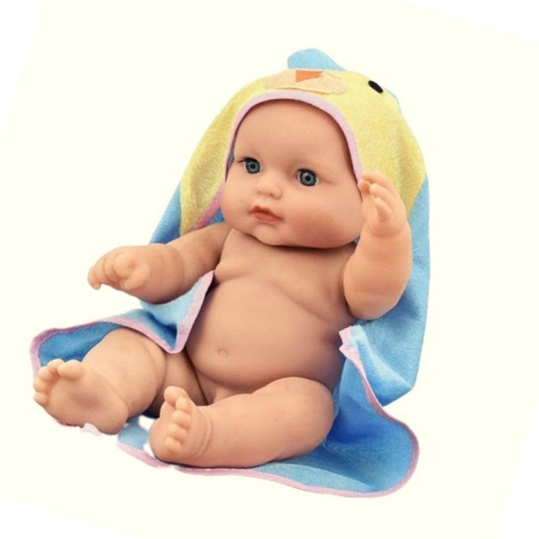RPC99 Baby Toy Wearing a Towel with Movable Hands and Legs for Small Kids/Made of Rubber/Natural Brown Color (Without Battery Operated) Real Looking Baby Doll (Light Blue) (B0C9HN14FT) Amazon Price History, Amazon Price Tracker