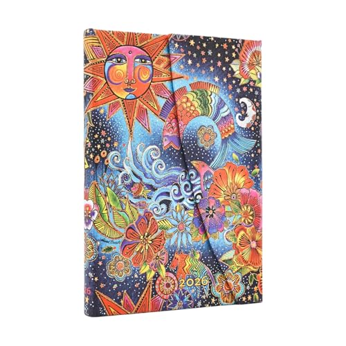 2026 Celestial Magic (Whimsical Creations) Mini 12-month Verso Hardcover Flexi Dayplanner 2026 (Wrap Closure)