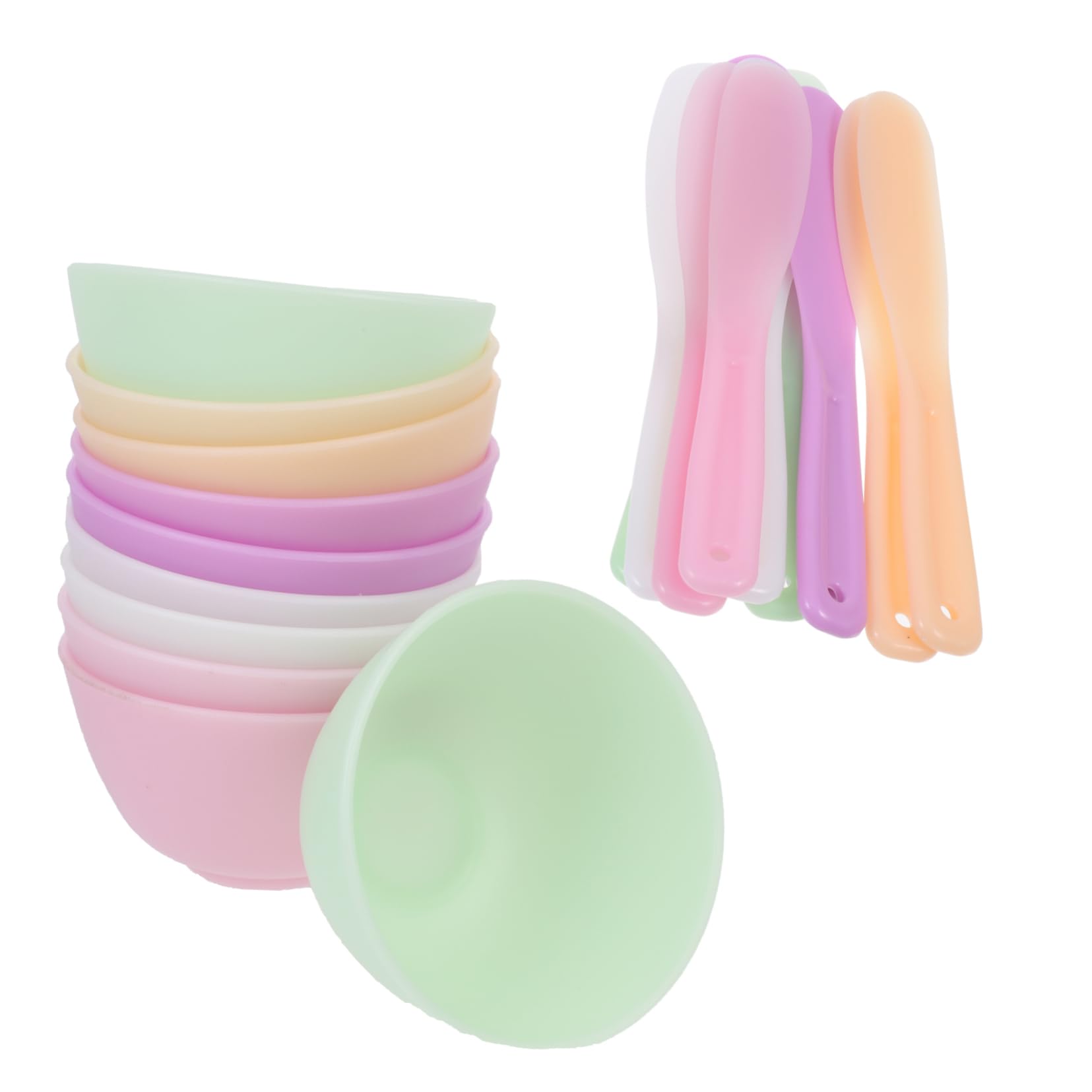 VICASKY Mask Mixing Bowl Silicone Bowl for Face Mask Skincare Peel off Tool Bowl Lightweight Portable Easy to Clean Random