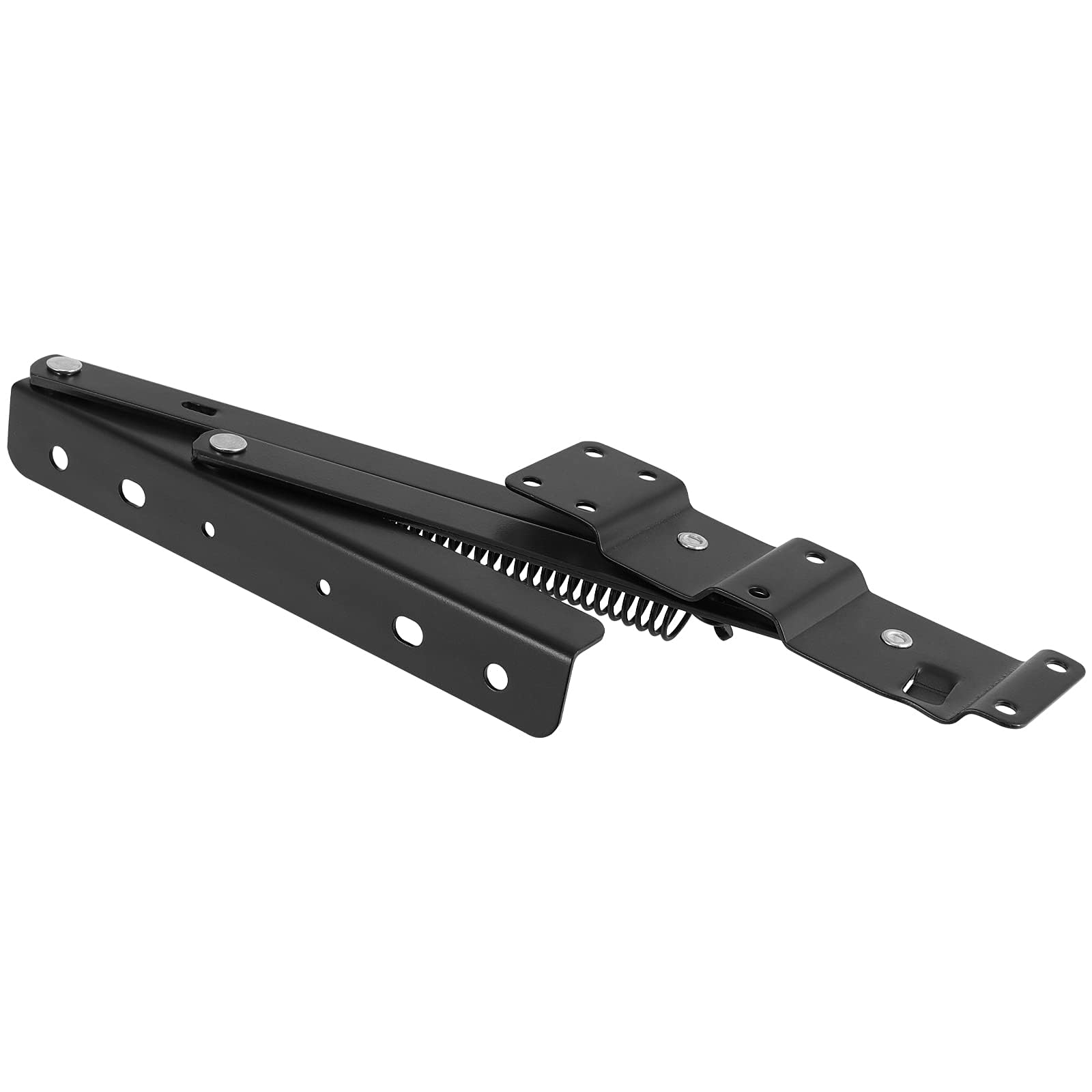 4 piezas de 2 pares de bisagras superiores de 9,5 pulgadas, soporte plegable, soporte para mesa de té, mecanismo de bisagra para muebles, estante de elevación, color negro