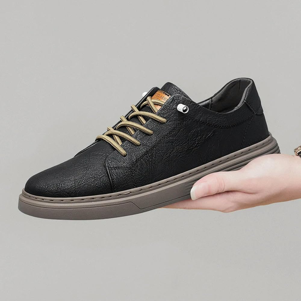ZBDZSW - Zapatos casuales de cuero para hombre, con cordones, Oxford, para correr, correr, oficina, zapatos de vestir para hombre