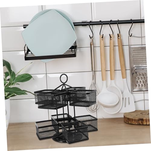 BEBEMOKO 360-Degree Tea Bag Storage Organiser - Stylish Rotating Carousel Box for Kitchen and Hotel Storage - Image 5
