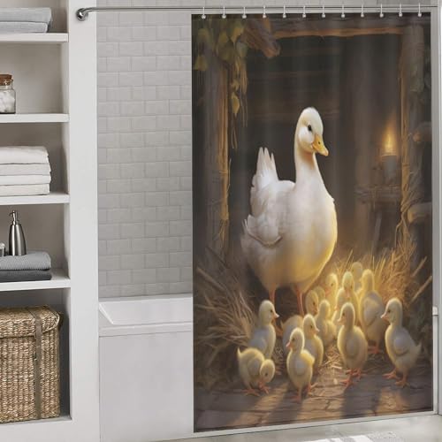 Rideau de douche canard imperméable pour résoudre les problèmes d'infiltration d'eau - 2