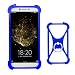 Produktbild Lankashi Blau Silikon Schutz Tasche Hülle Case Ring Halter Ständ Cover Handy Etui Handyhülle Handytasche Für DOOGEE X80 Homtom HT10 HT17 HT16 HT26 Shoot 1 2 Rainbow 2 Elephone Soldier P11 A5 Universal