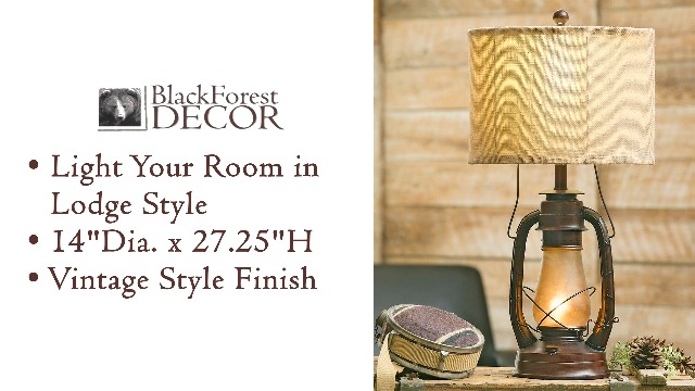 Amazon.com: BLACK FOREST DECOR - Lauren Table Lamp - Vintage