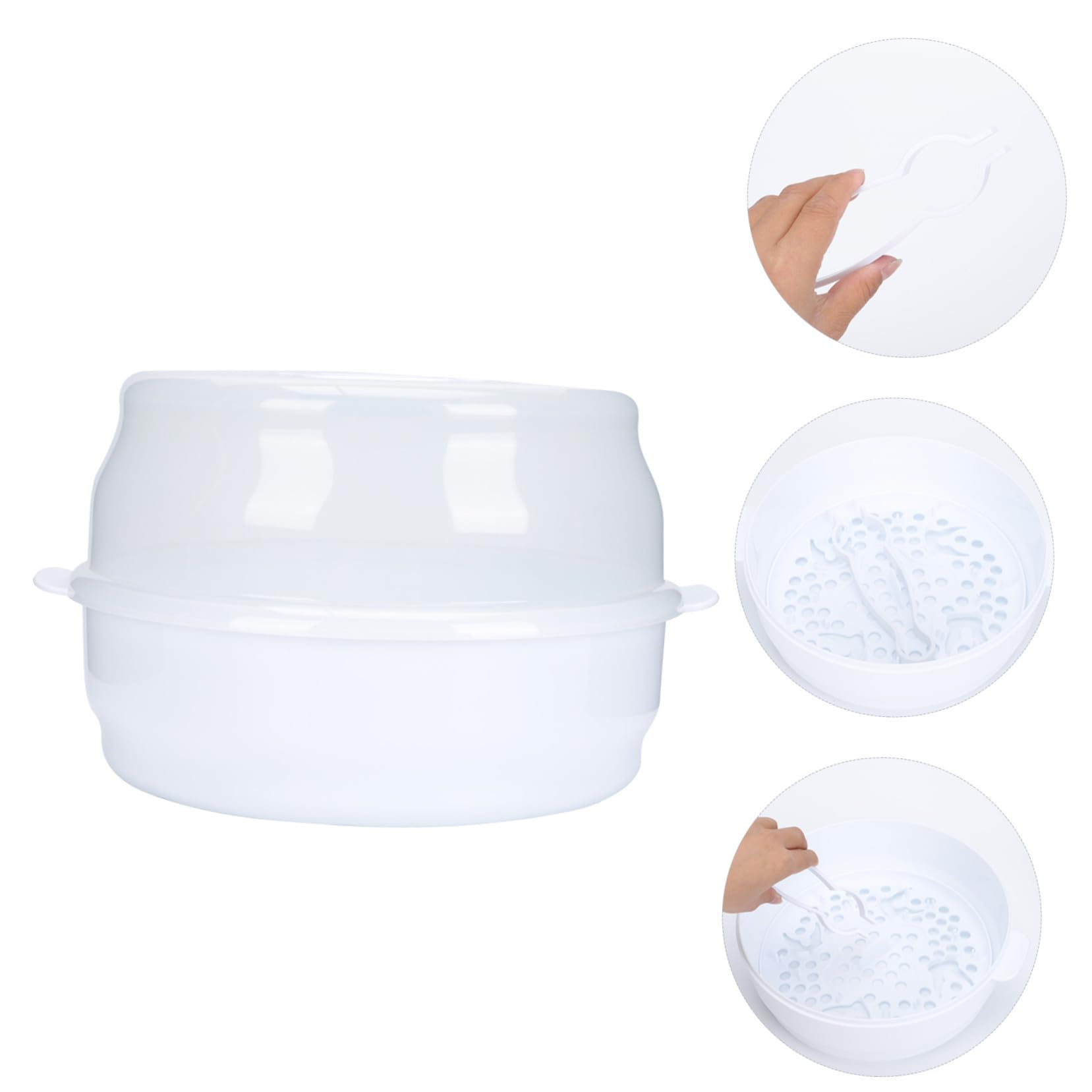 para Microondas con Gran Capacidad para Biberones y Utensilios de Caja de Almacenamiento Ligera y Portátil Diseño con Protectora para Limpieza