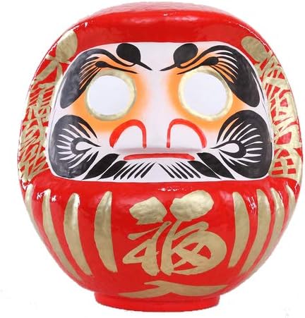 Daruma Fortune Doll (28cm, Round Shape, Made in Japan)