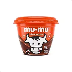 Mu-Mu Doce de Leite com Chocolate, Cremoso sem Amido, Sobremesa Tradicional, Pote 350g