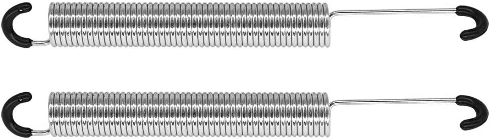 2 Pcs 7 Inch Recliner Sleeper Sofa Chair Mechanism Spring Replacement Part | Furniture Couch Bed Tension Springs Part with One Side Long Neck Hook Style