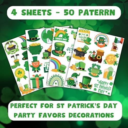 50pcsstpatricksdaytattoosstickersforkidsstpatricksdaydecorationsaccessoriesirishshamrocktattoostickersforpartyfavorssupplies Urban Country Home Decor 50 pcs st patricks day tattoos stickers for kids st patricks day decorations accessories irish shamrock tattoo stickers for party favors supplies urban country home decor
