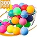 Lewtemi 300 Pack 2.4g 40 mm Table Tennis Balls Bouncy Party Decoration Entertainment Plastic Table Tennis Balls for Games Arts Sports Activities(Colorful)