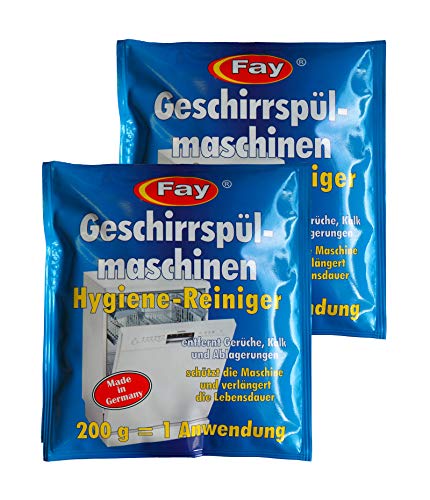 2 x Fay Geschirrspülmaschinen Hygiene-Reiniger 200g, Spülmaschinen-Reiniger