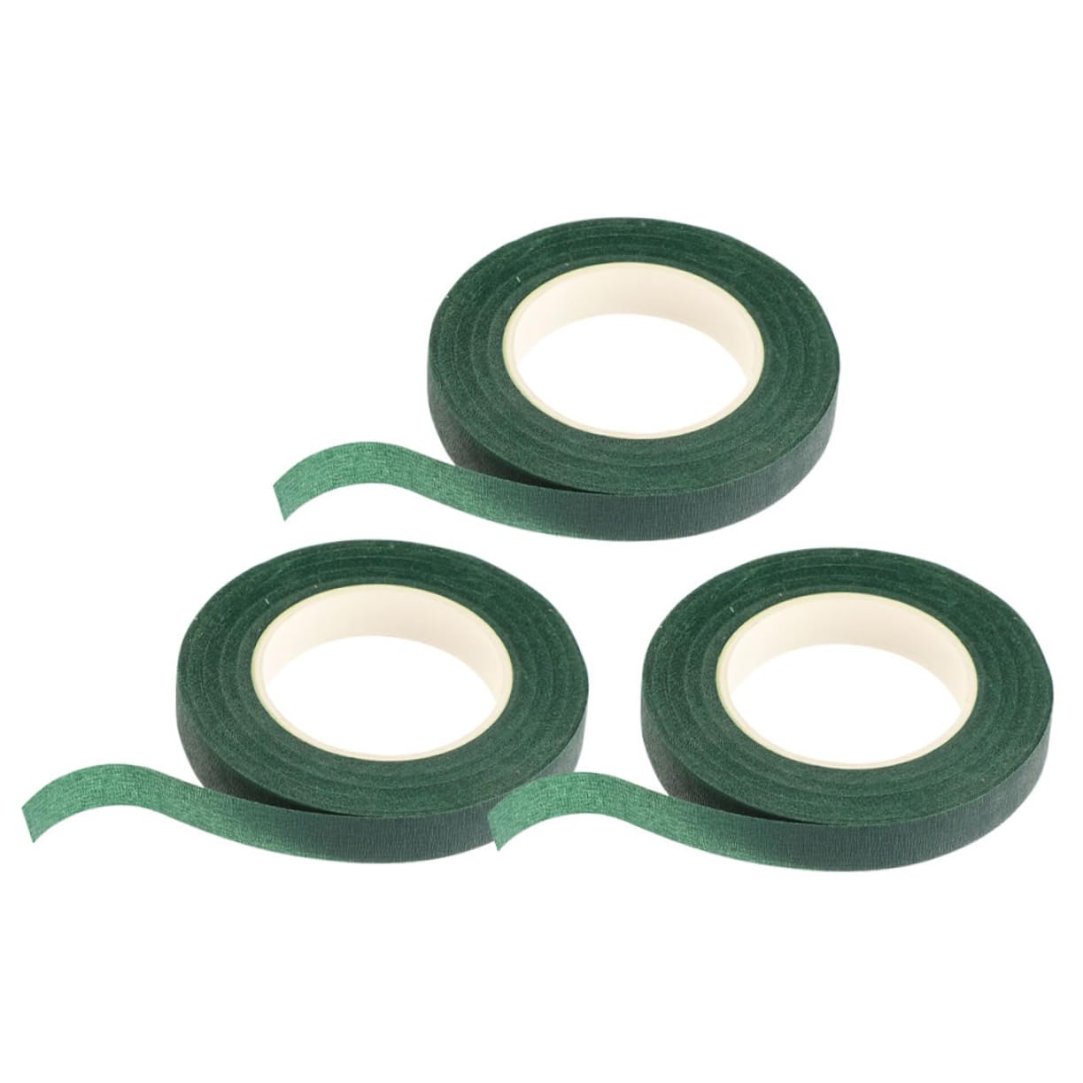 NUOBESTY 3pcs Green Floral Craft Tape for DIY Flower Bouquets Plant Fixation and Garden Decorations Durable Adhesive for Weddings Birthdays and