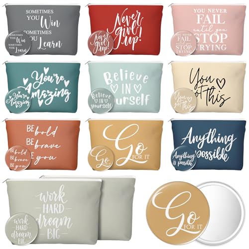 Vercraft Inspirational Canvas Makeup Bags