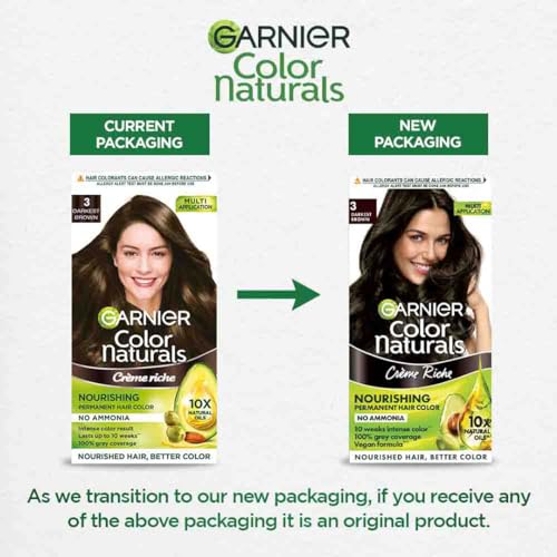 Garnier Color Naturals Shade 3, Darkest Brown Darkest Brown - Image 3