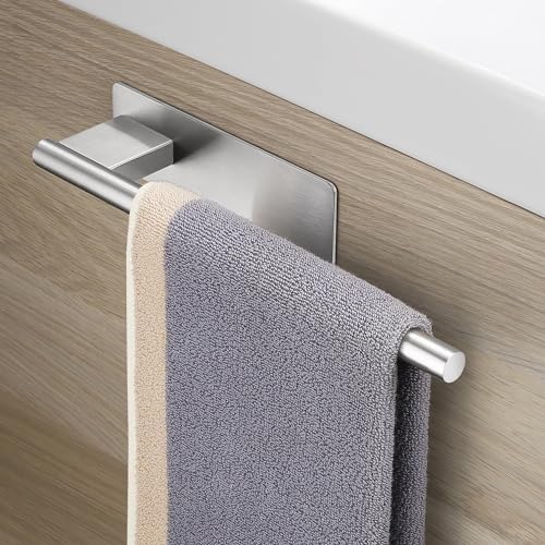 Portasciugamani Da Bagno Cromato 40cm - Acciaio Inox, Autoadesivo O A Vite, Fino A 6kg - Foto 9