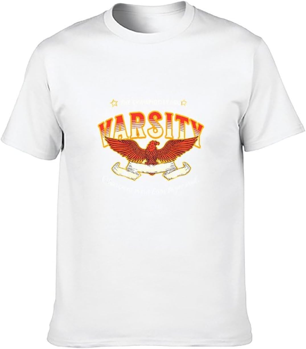 Varsity Eagle Champions are Made Graphic T - Shirt, Black/White, 100% Cotton, Sizes S - 5XL - Image 3