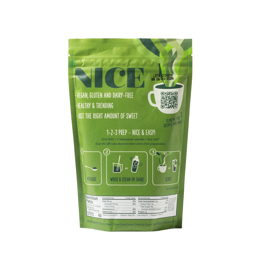 Two Leaves and a Bud Nice Matcha Latte Blend 36 Servings Japanese Matcha Green Tea Powder 1 Resealable — view 9