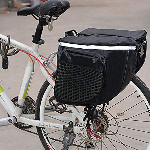 Haixclvye Outdoor Cycling Mtb Mountain Bicycle Pannier Rear Seat Carrier Saddle Bags Bike Rear Seat Pannier Black #TOP3