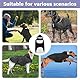 YIZWINS Hunderegenmantel, Hunderegenmantel Wasserdicht mit Kapuze und Reflektoren, Verstellbar Regenjacke Hund, Hund Regenmantel, Regenmantel Dackel, Hundemantel Regenmantel für Spaziergänge
