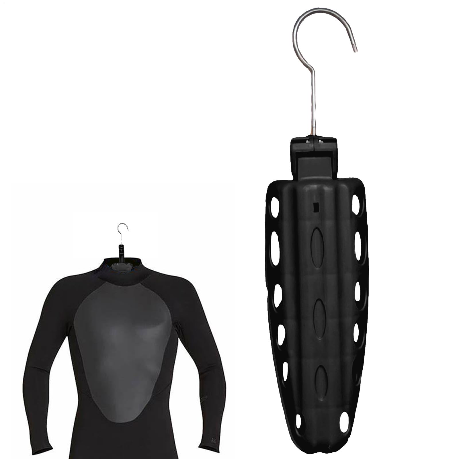Percha de Ropa de Buceo, Colgador de Traje de Neopreno de Viaje, Colgador de Trajes, Soporte Plegable Grueso para Buceo, Soporte Plegable de Secado rápido con ventilación