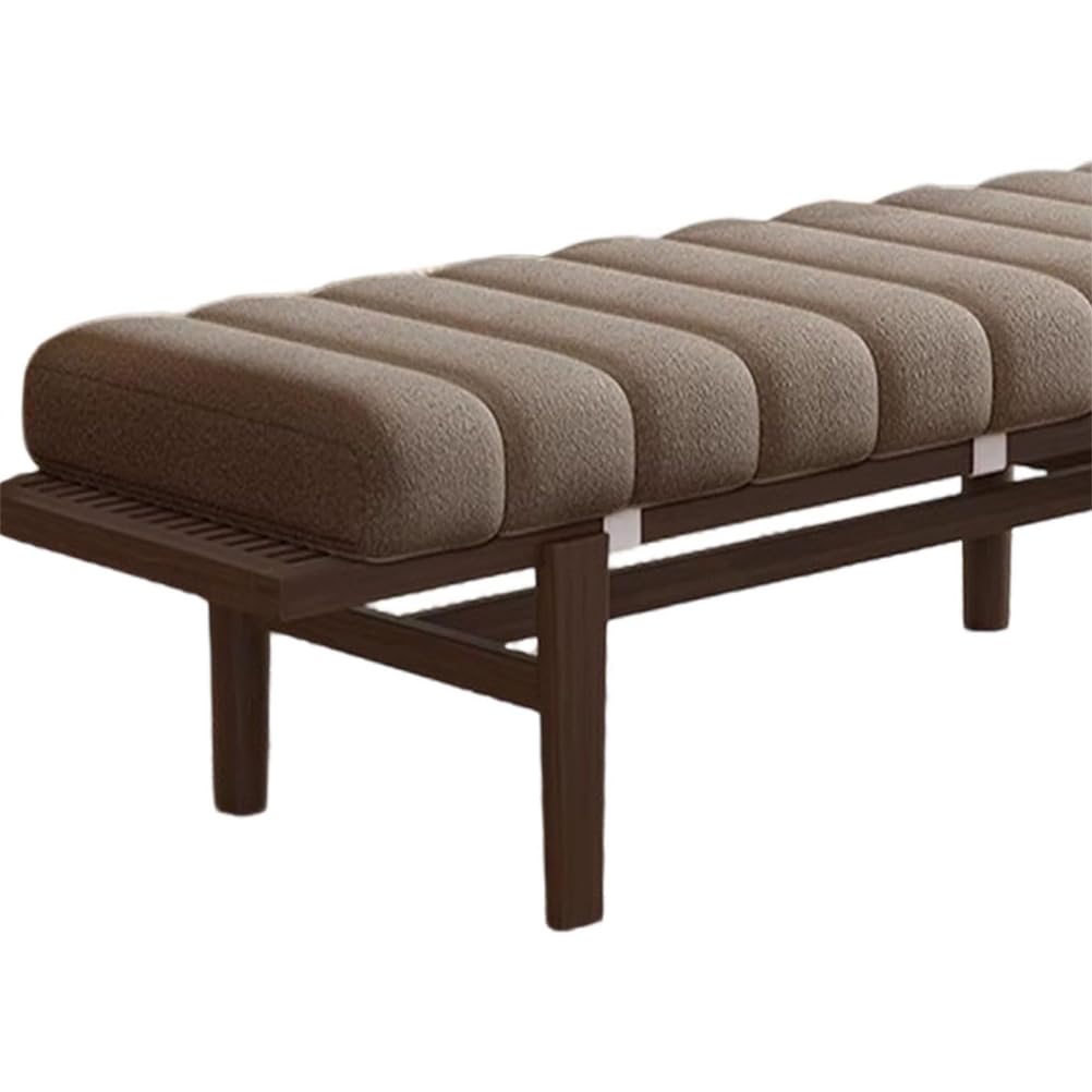 Generico Cuscino per Panca Interni 4,5 Cm Spesso Cuscino per Seduta120/150/100x40 Cm 90 X 30 Cm Antiscivolo Rettangolare Cuscini per Panca per Ingresso Finestra a Bovindo Patio,Marrone,30x180cm
