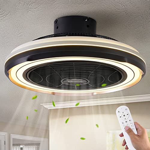 Dalouguan Flush Mount Ceiling Fan with Lights, 19