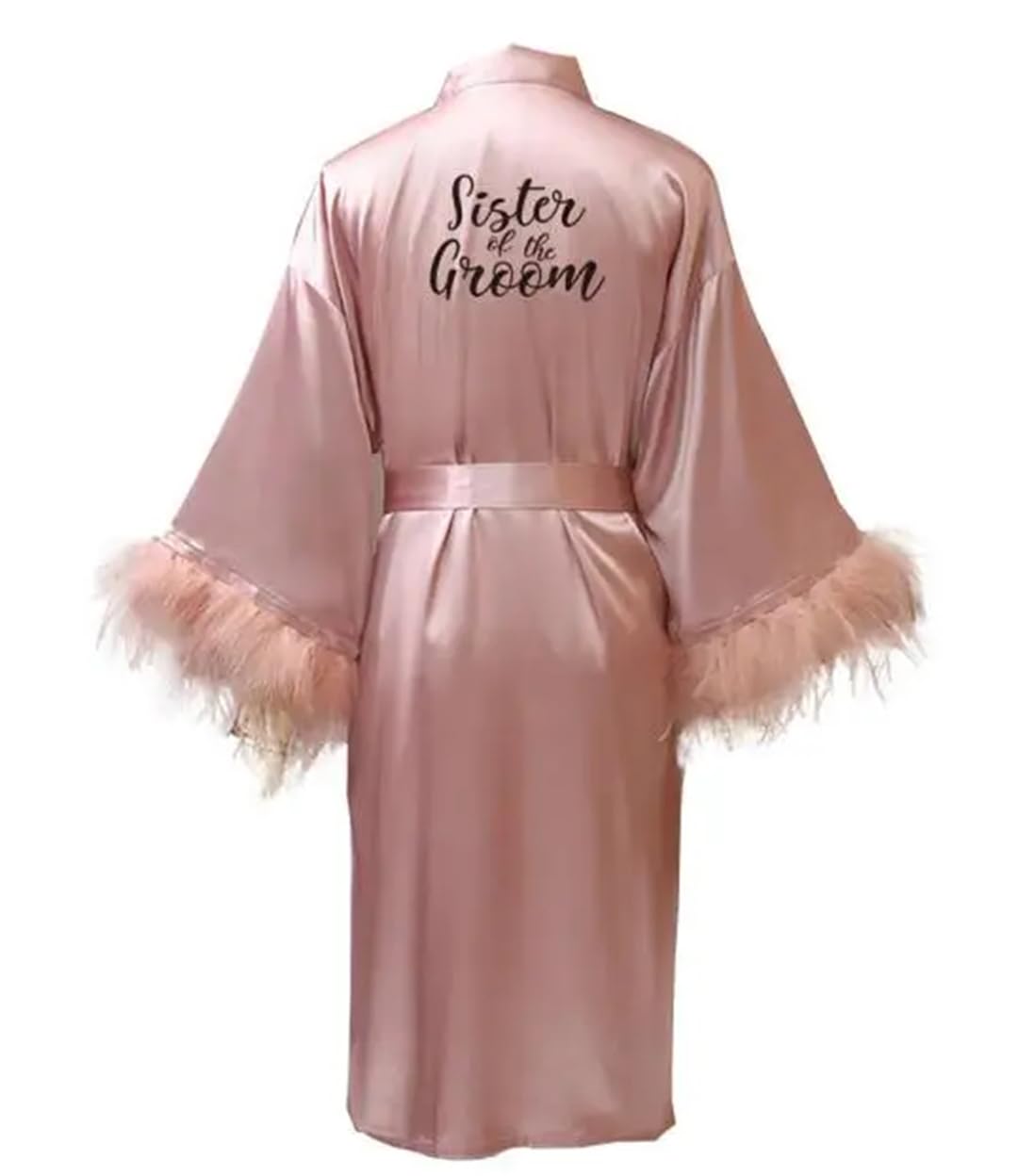 Yeuyyben Sposa Damigella D'Onore Abito Madre Sorella Della Sposa Accappatoio Matrimonio Kimono Raso