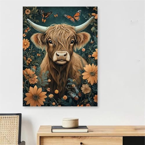 Peinture par numéro adulte grand format 80x120cm avec cadre bois robuste modèle premium