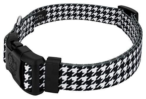 Country Brook Design Deluxe Houndstooth Dog Collar #TOP15