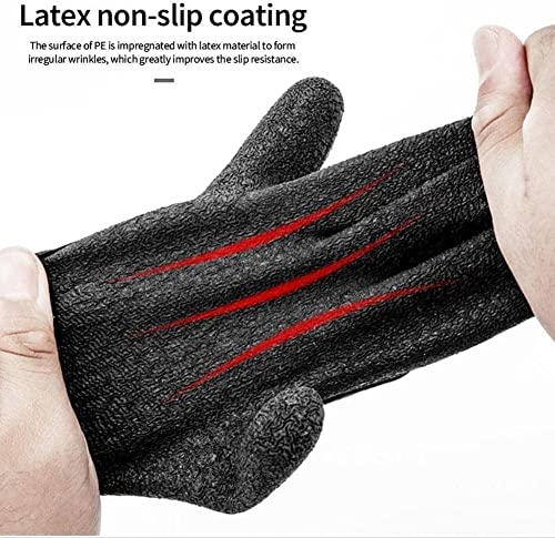 Fetnhu Fishing Catching Gloves Non-Slip Fisherman Protect Hand, Ice Fishing Gloves For Men Waterproof, Winter Fishing Gloves With Magnetic Anti-Slip,Prevent From Puncture Scrapes (Purple) #TOP4