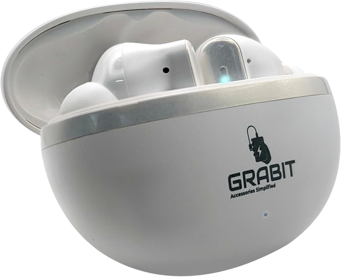 GRABIT True Wireless Earbuds ANC & ENC for Clear Sound enjoy deep bass and noise-free calls with ANC + ENC technology. With 4-5 hours playtime, a 300mAh charging case, and fast 1.5-hour charging