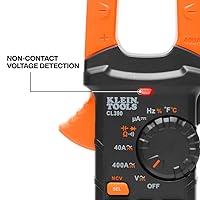 Vista 6 de Klein Tools 80197 Kit de medidor de abrazadera AC/DC con colgador magnético, TRMS de rango automático, 400 amperios, probador de voltaje NCVT, kit