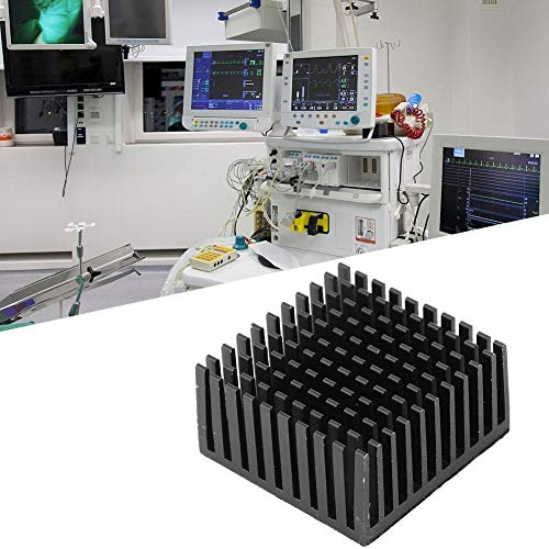 Dgtrhted 5PCS Alluminio dissipatore modulo di Raffreddamento del dissipatore di Calore del Dispositivo di Raffreddamento del radiatore Fin Pinna for Fan Bordo del PWB 40 x 20 x 40mm (Nero)