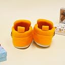 Neska Moda Baby Boys & Girls 9-12 Months Velvet Booties (Light Yellow, Golden, Corn) -BT786 gallery image