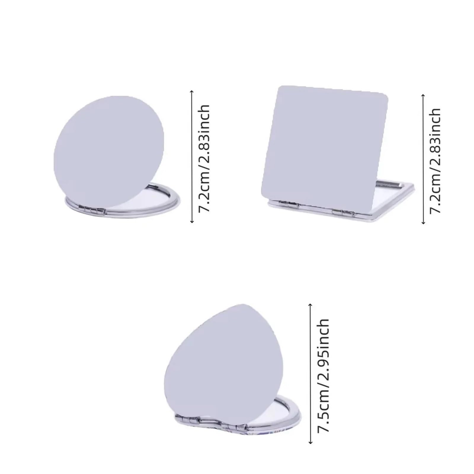 Espejo De Maquillaje Compacto Espejo Compacto de 4 Piezas for Pintar con Diamantes, Espejo Plegable Doble Cara for Maquillaje