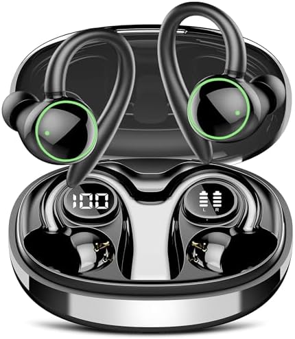 Wireless Earbuds, Bluetooth 5.4 Headphones Sport, Over Ear Buds W...