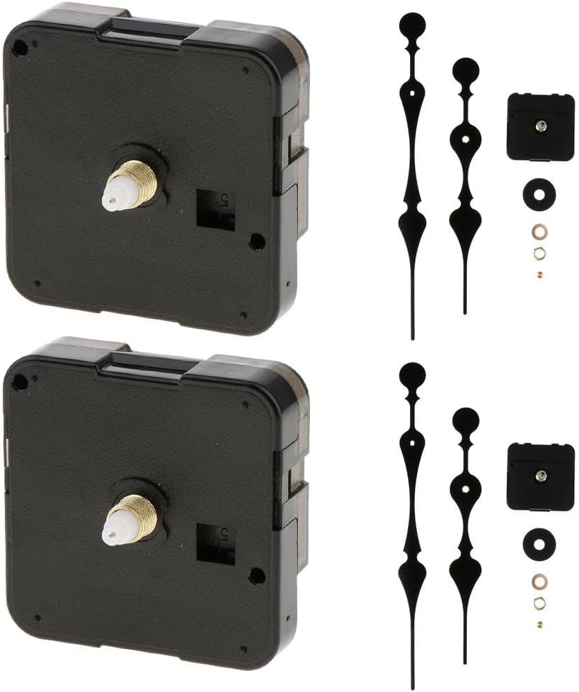 CALANDIS™ 2 Pieces Silent Mechanism Quartz Wall Clock Movement Repair Parts DIY | Watches for Parts | Parts Tools & Guides | Watches Parts & Accessories