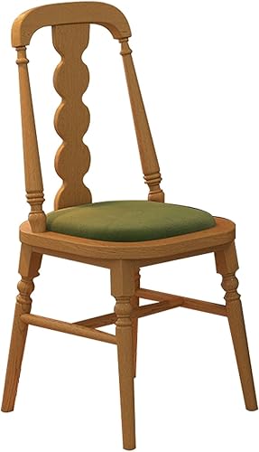 Miniatura 18 de JKGHK - Sillas de comedor, sillas de cocina de madera, silla de sala de estar con asiento acolchado, silla auxiliar de cocina sin brazos con