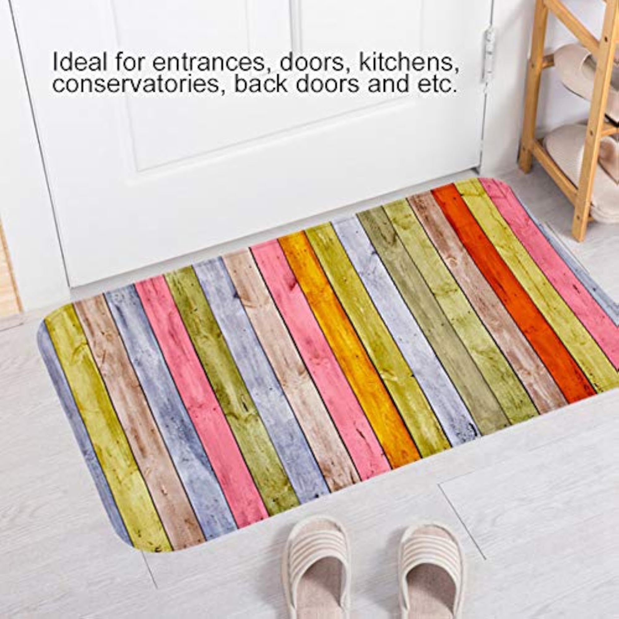 SIK Non-Slip Water Adsorption Door Mat, Smooth Bath Mat