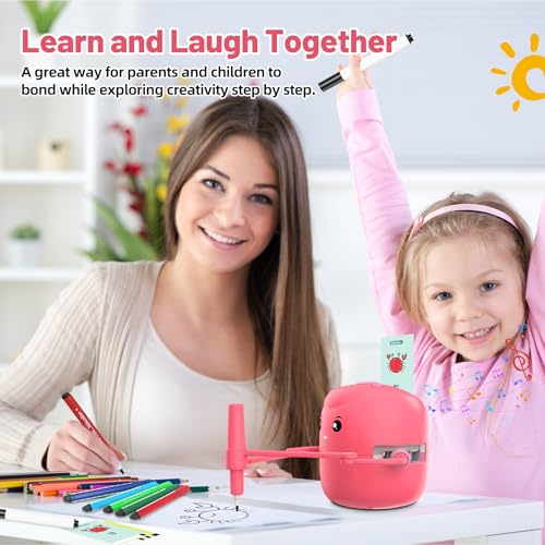Robot de dibujo para niños con tarjetas y voz interactiva paso a paso 7