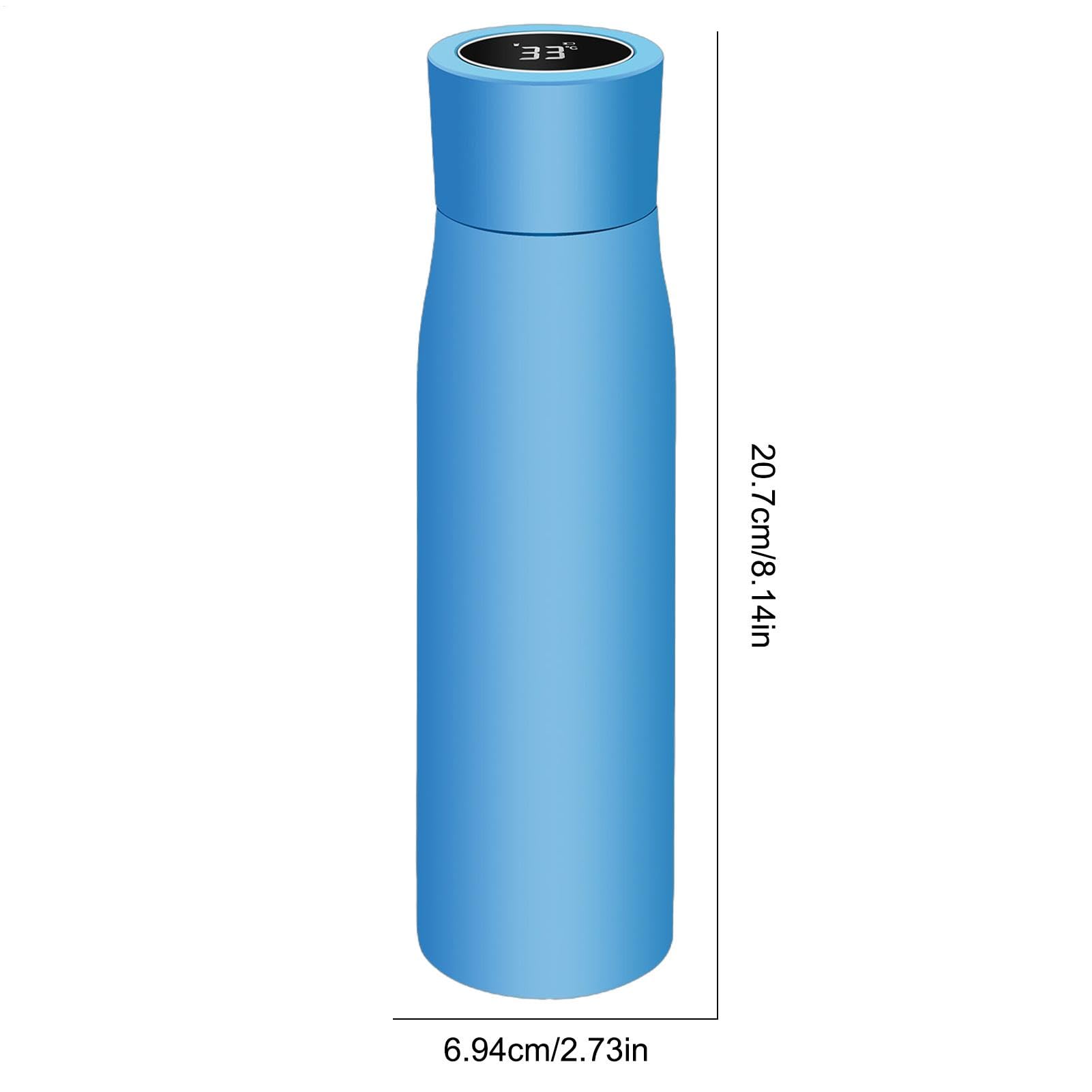 Intelligente Wasserflasche mit Erinnerung an das Trinken von Wasser – | Wasserflaschen aus Edelstahl, Thermosflasche mit Temperaturanzeige mit intelligentem Wecker | Flasche aus Edelstahl