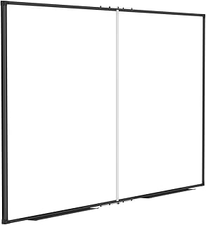 Magnetic Dry Erase White Board 48x36 Inch, 4x3 WhiteBoard Foldable Aluminum Frame Wall Mounted