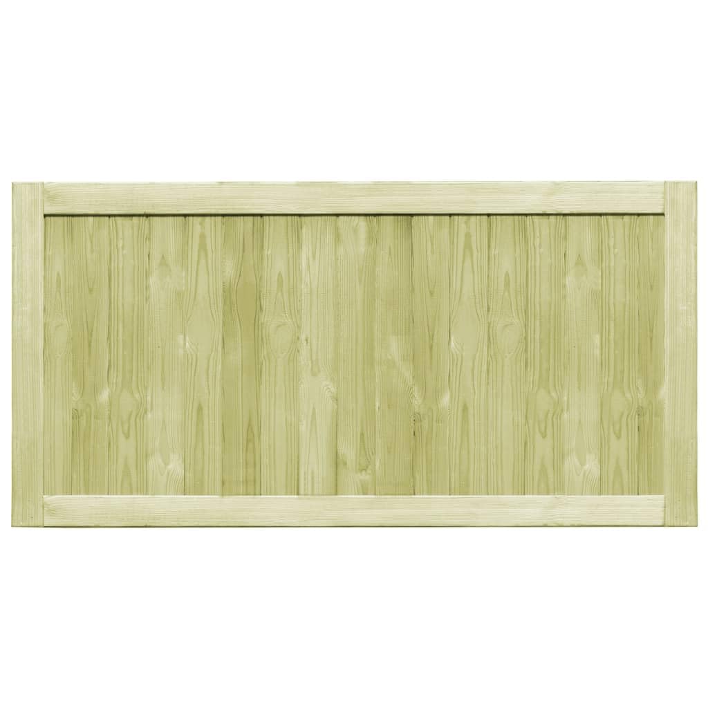 2 bramy ogrodowe z impregnowanego drewna sosnowego 150 x 75 cm