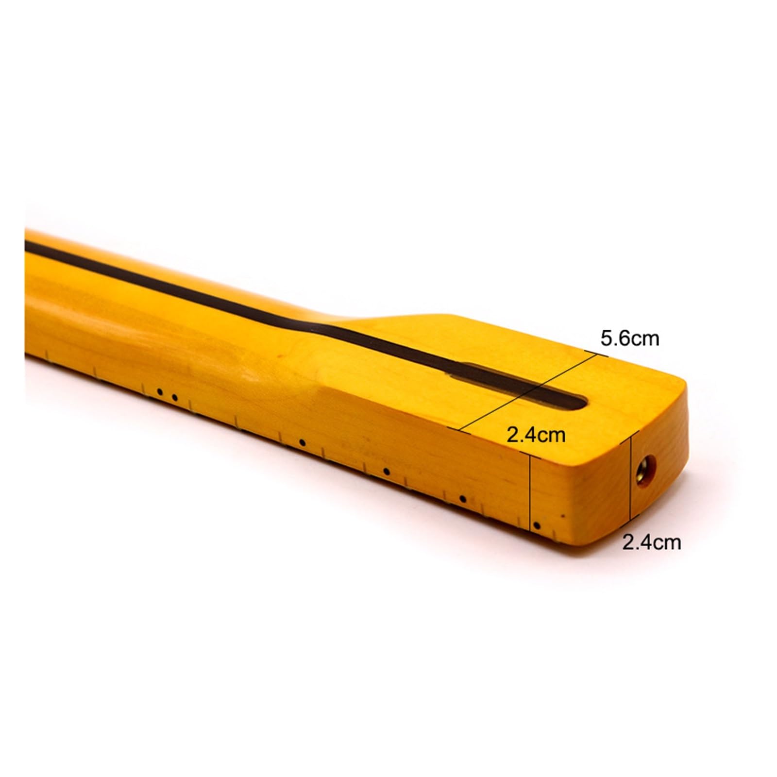 Chitarra elettrica St Neck 6 corde 21 tasti Manico for mancini Manico in legno di acero Leggermente giallo lucido Manico for chitarra modificato fai-da-te
