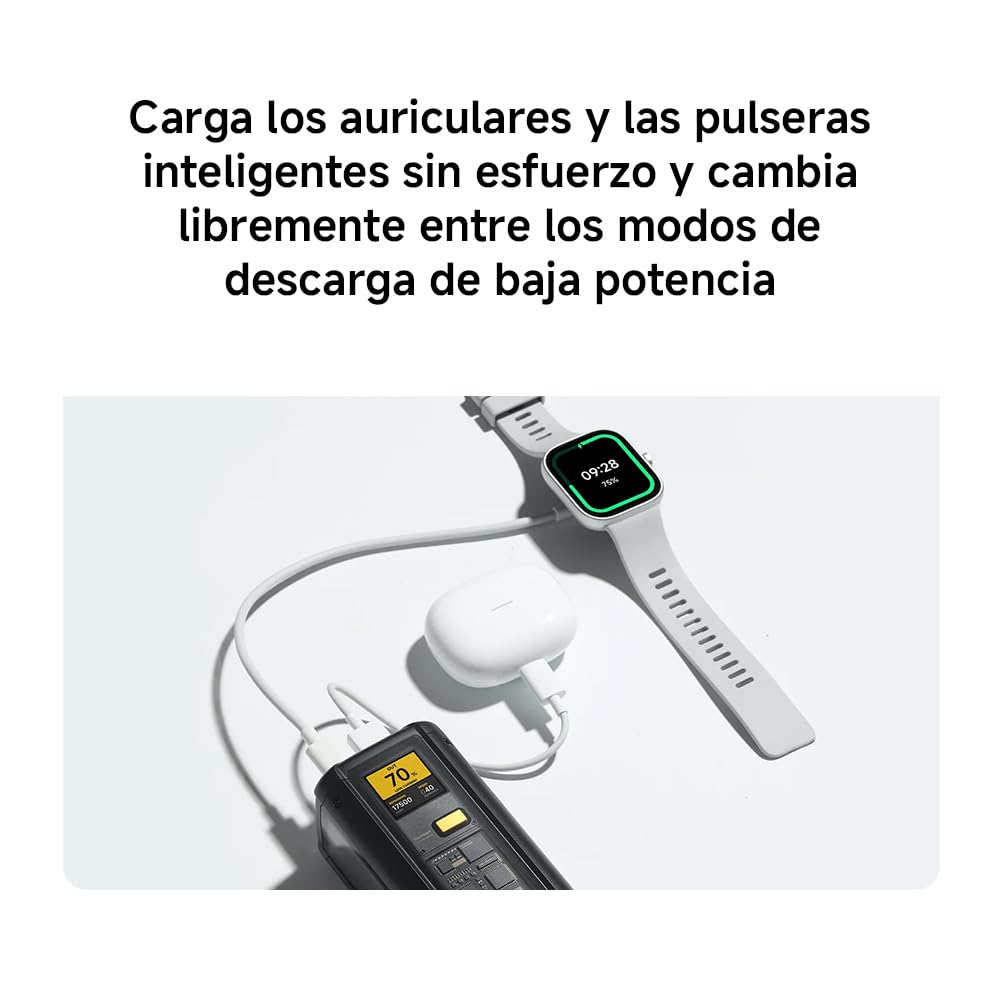 Xiaomi 212W HyperCharge Power Bank - Power Bank con Carga multipuerto de 212W máx, Capacidad de 25000mAh, Dos Puertos USB-C y un Puerto USB-A, Compatible con Varias Marcas de Smartphones y Tablets | 212 W de potencia total, 140 W PD 3.1 — MacBook Pro con